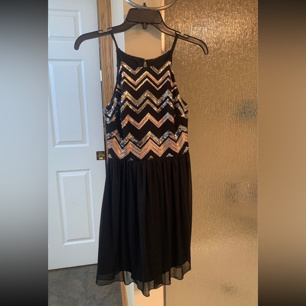 By & By Black Homecoming Dress